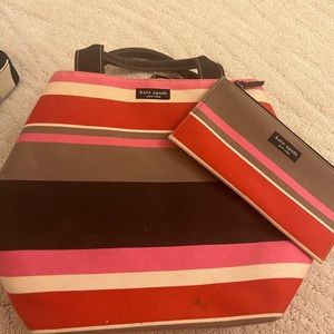 Colorful Striped Kate Spade Bag